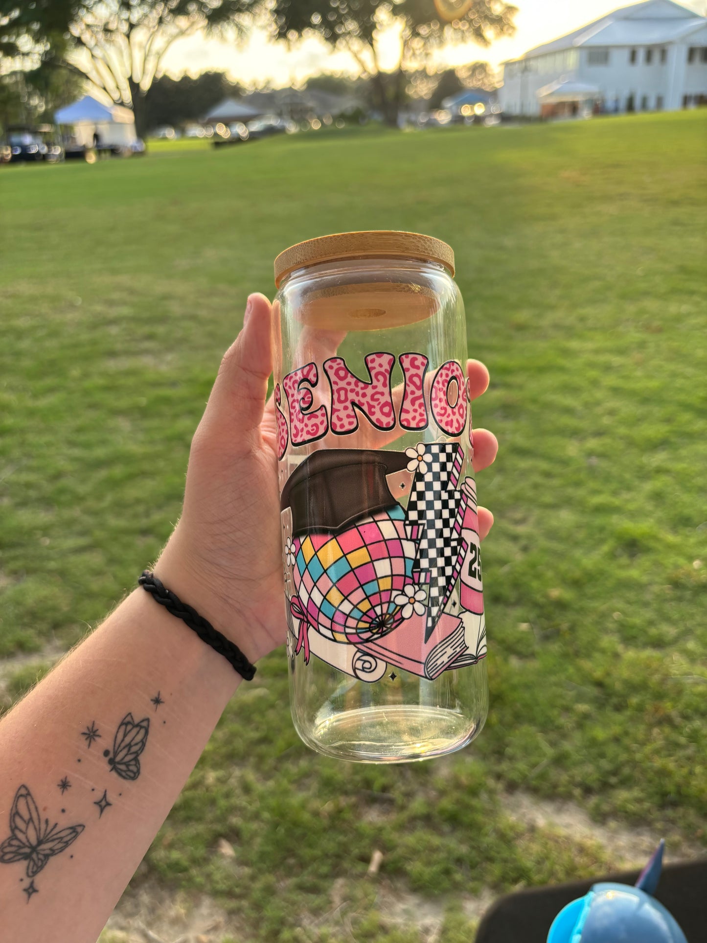 Senior 2025 Glass Tumbler 20 oz