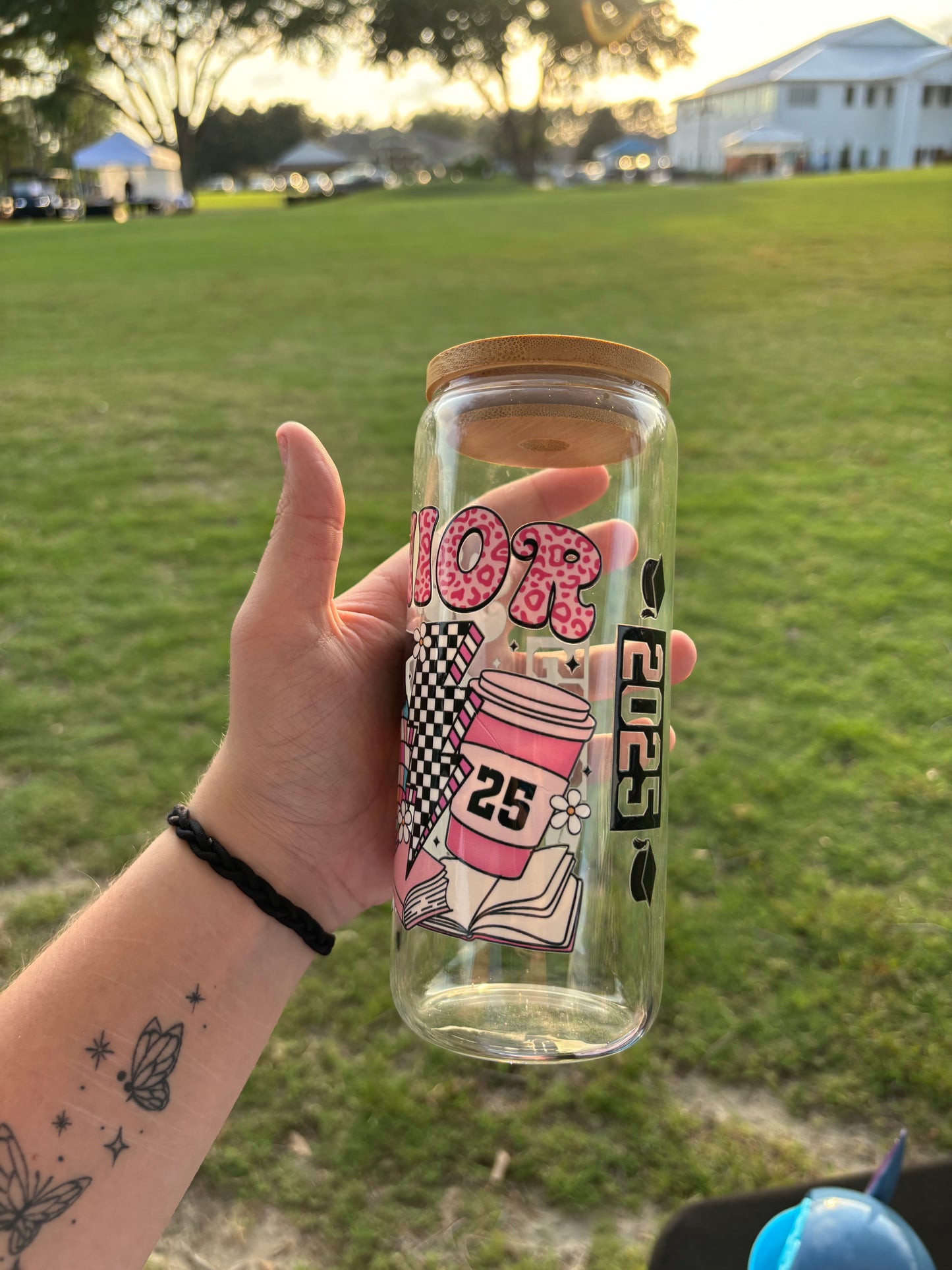 Senior 2025 Glass Tumbler 20 oz