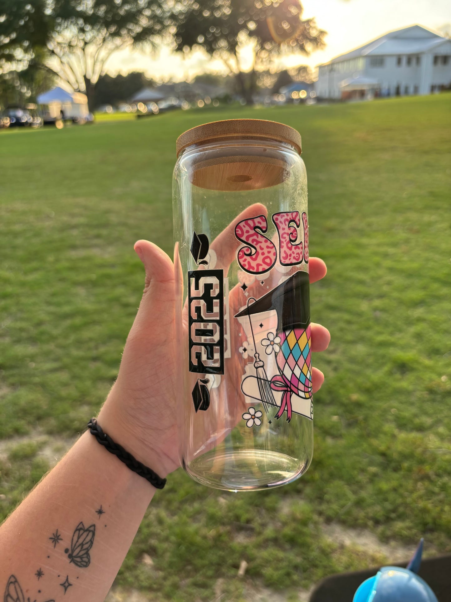 Senior 2025 Glass Tumbler 20 oz