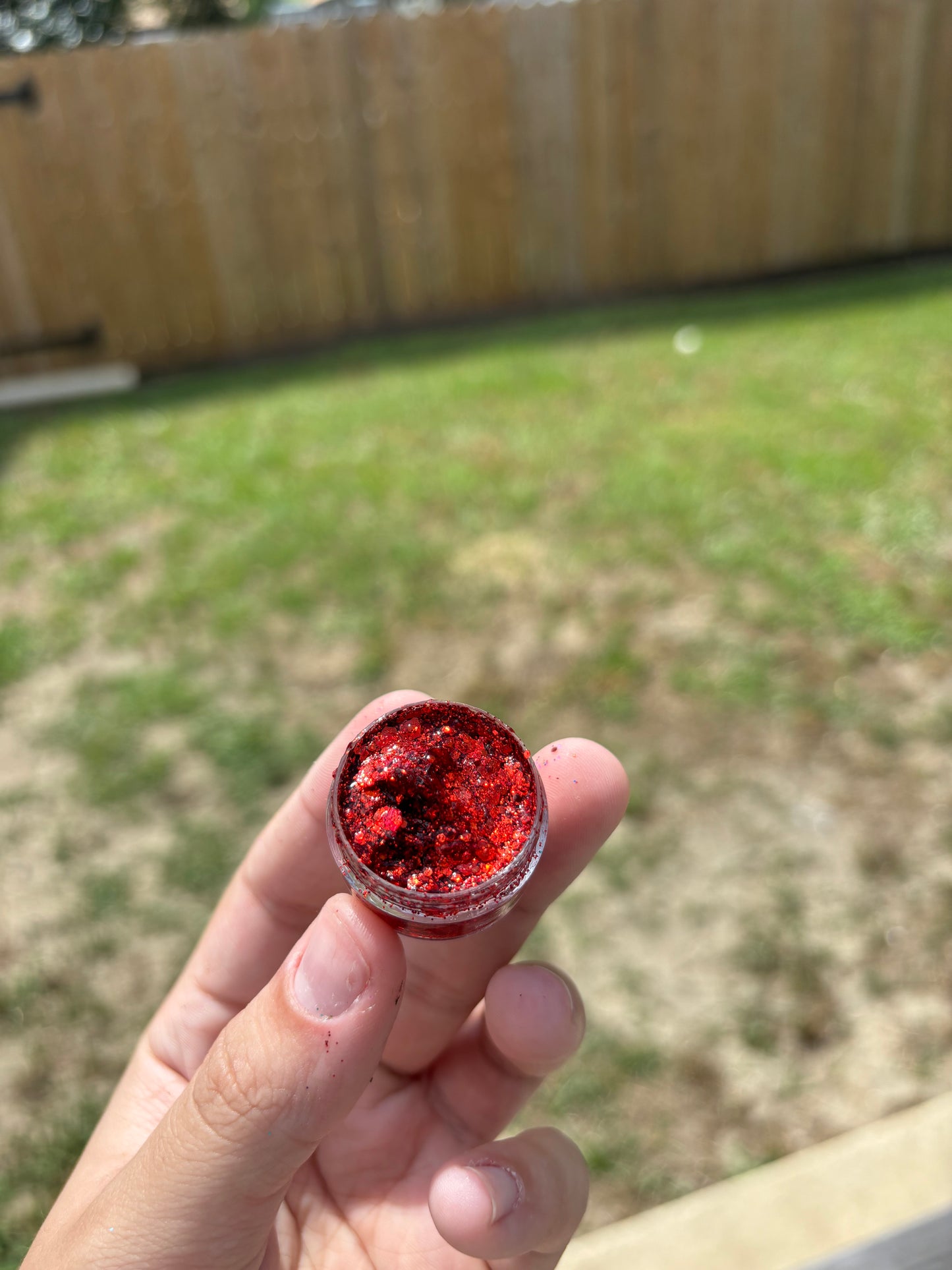 Ruby Red Body Glitter