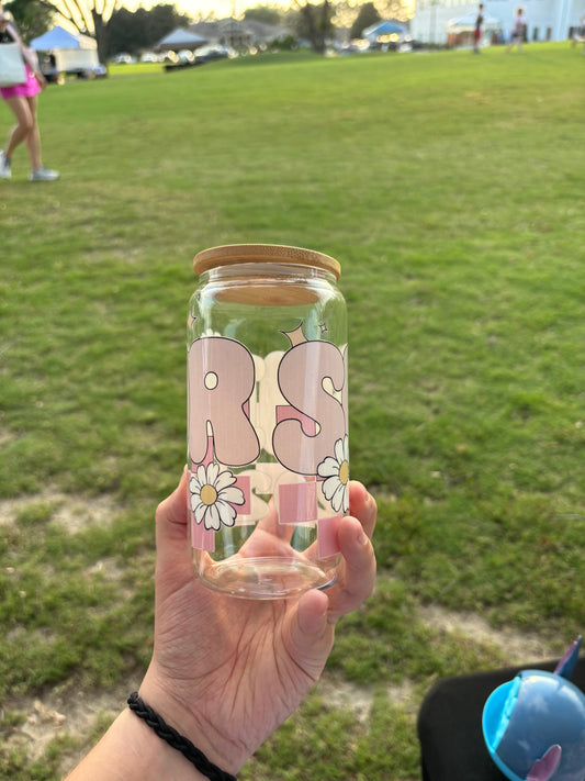 Senior 2025 Glass Tumbler 16oz