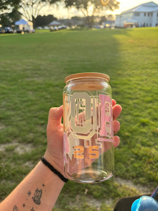 Senior 2025 Glass Tumbler 16oz
