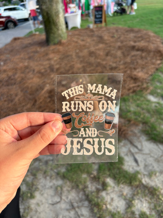 Coffee and Jesus Decal