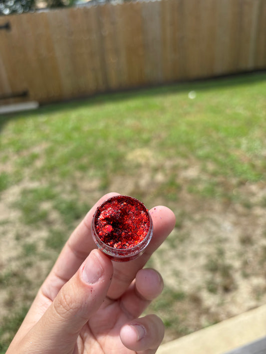 Ruby Red Body Glitter